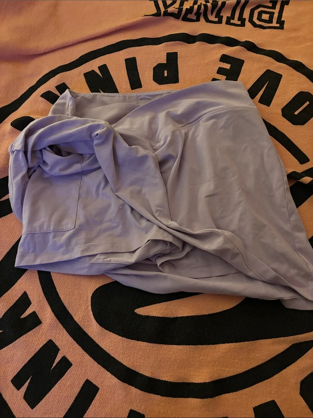 PINK Victoria's Secret SKORT W/POCKETS Pastel Lavender Mini